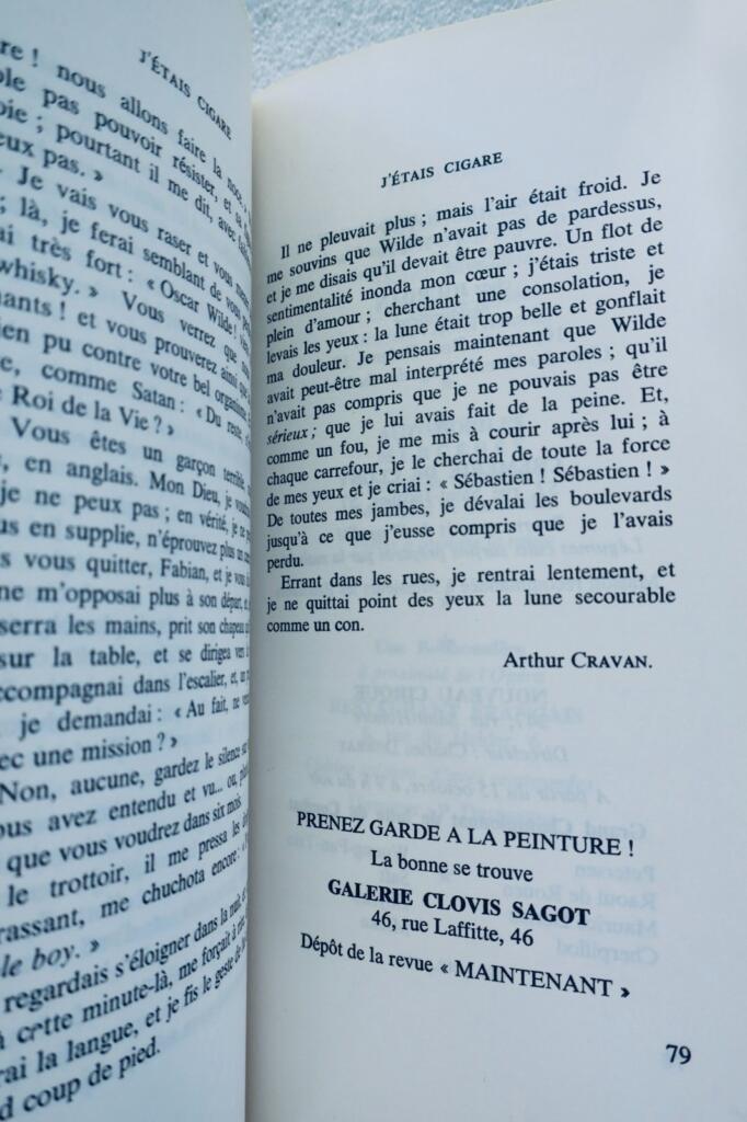 Arthur CRAVAN » J’étais cigare «