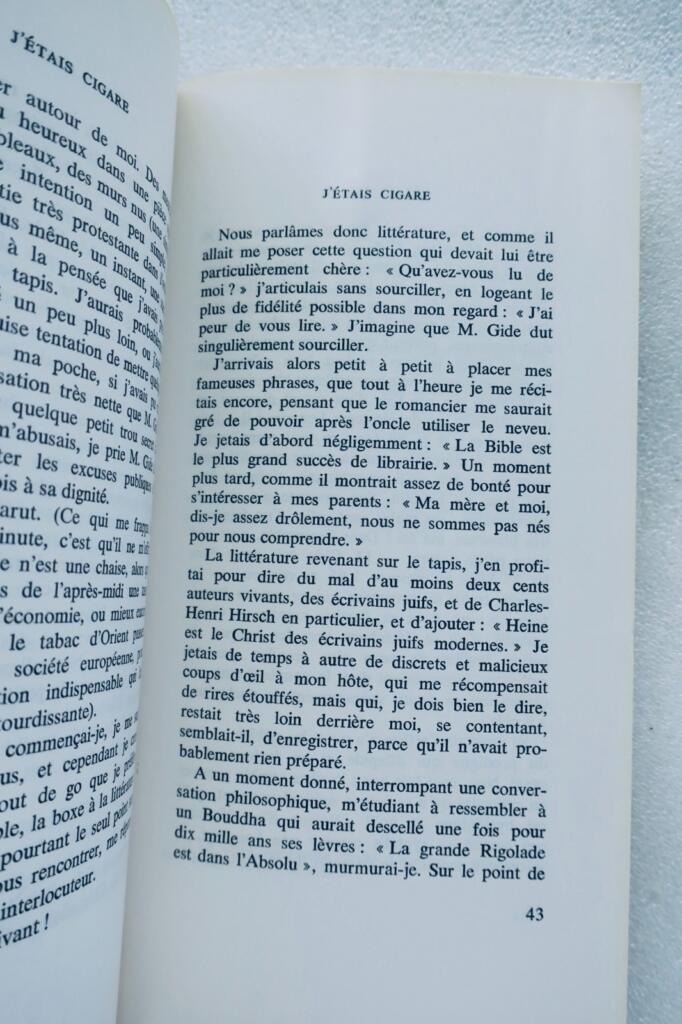 Arthur CRAVAN » J’étais cigare «