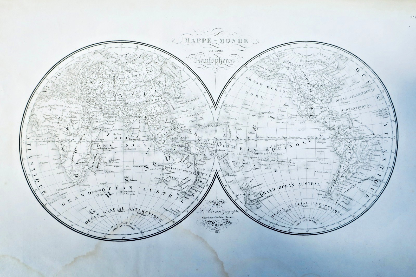 atlas 1834 Vivien Atlas Universel pour servir à l'étude de la géographie et de – Image 5