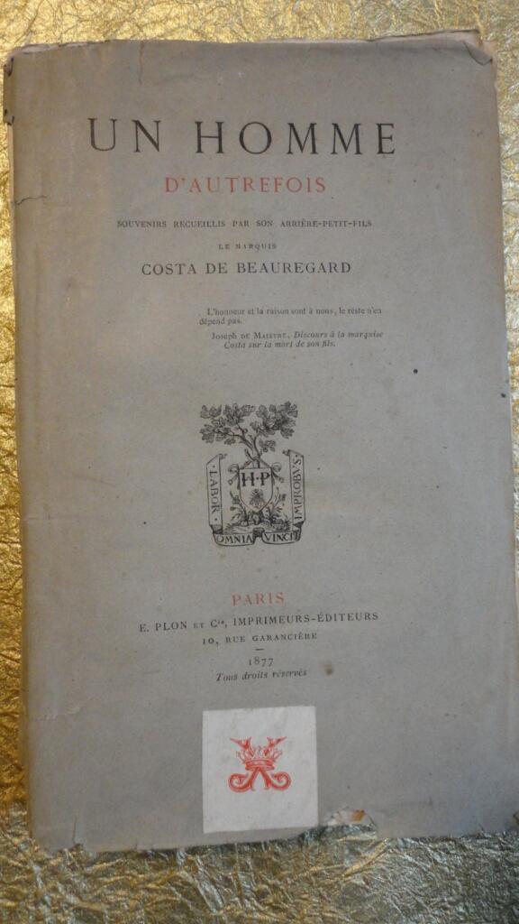 BEAUREGARD ein Mann aus alter Zeit 1877