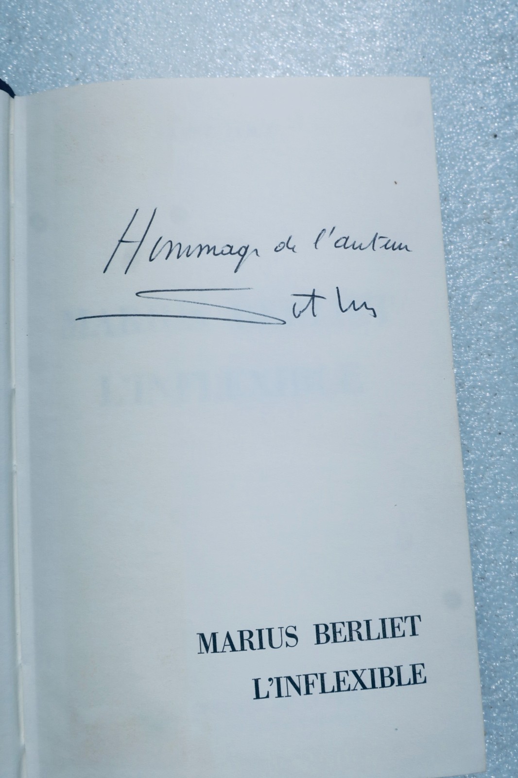 Berliet SAINT-LOUP Marius Berliet l'inflexible mit Widmung