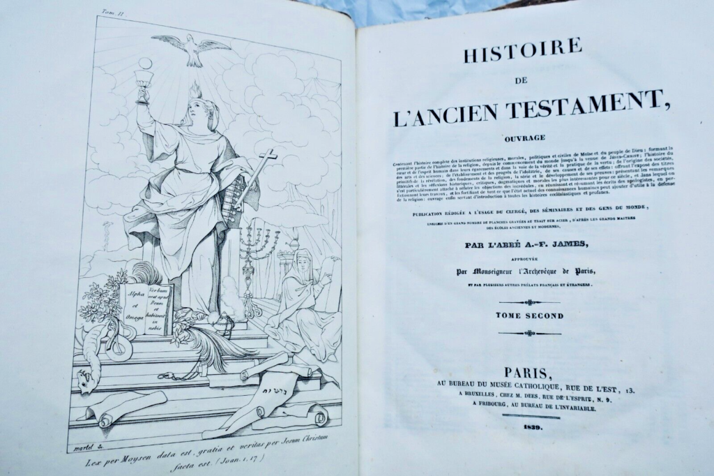 Bible JAMES HISTOIRE DE L ANCIEN TESTAMENT 1839