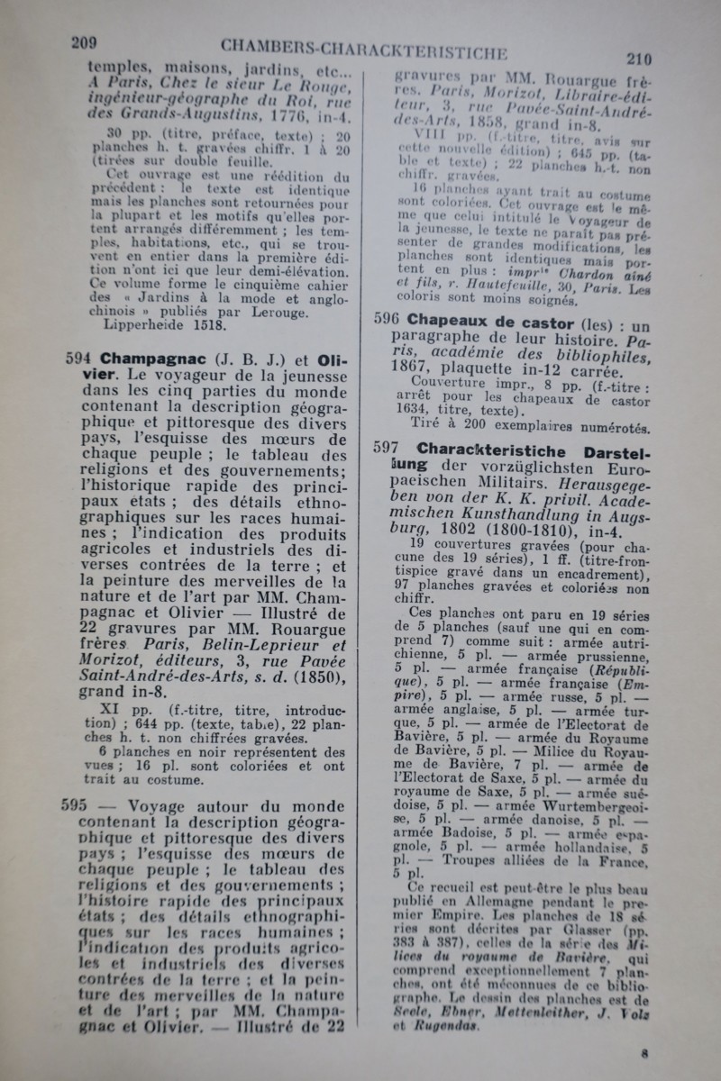 BIBLIOGRAPHIE GÉNÉRALE DU COSTUME ET DE LA MODE. (Band eins allein) 1933