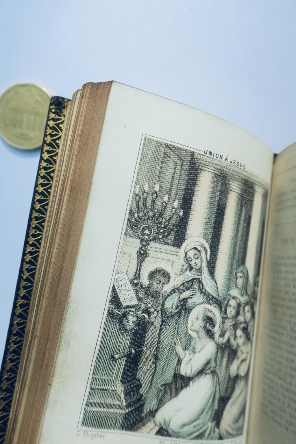 BONHEUR A LA TABLE SAINTE, OU L’UNION DE L’AME FIDELE AVEC DIEU 1885