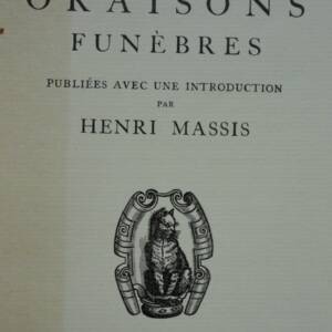 ボシュエ『説教集』、ヴェルジェ紙に刷り
