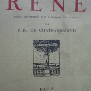 フランソワ＝ルネ・ド・シャトーブリアン『ルネ』ジョルジュ・クレス 1917年