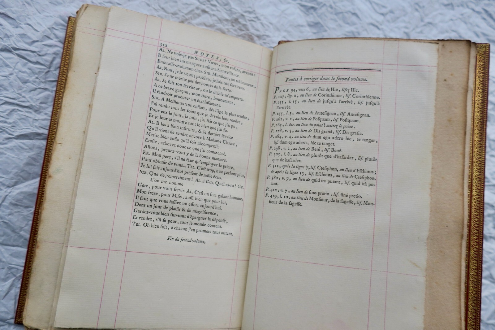 comédies TERENCE Les Comédies de Térence 1771 reliure maroquin – Image 11