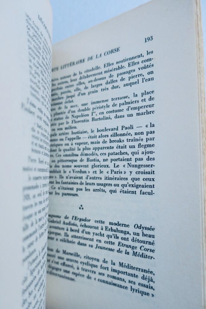 Korse Literarische Entdeckung Korsikas