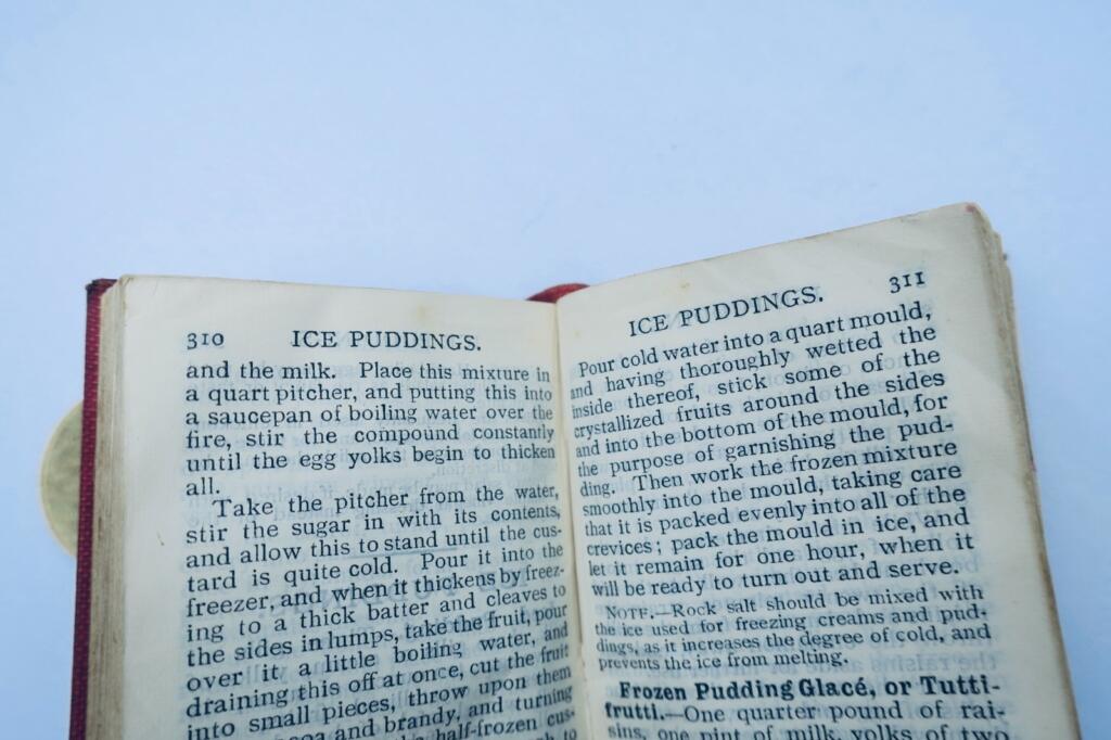 Küche Handbook of Practical Cookery by Matilda Lees Dods 1905 48 x 57 mm. mini