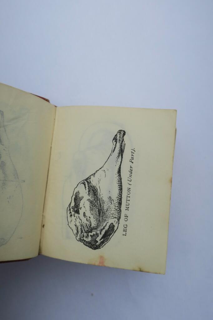 Küche Handbook of Practical Cookery by Matilda Lees Dods 1905 48 x 57 mm. mini