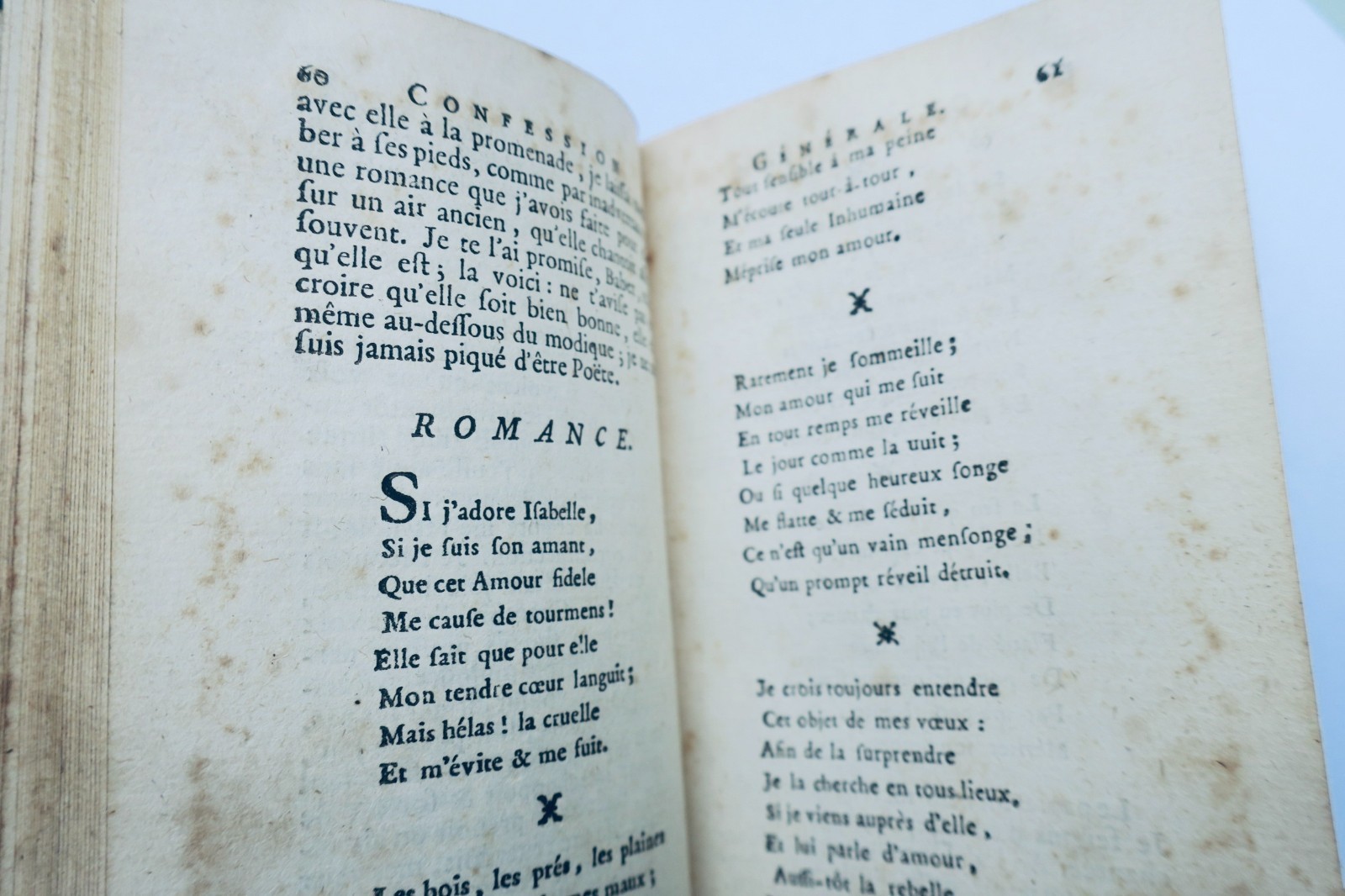 curiosa CAZIN Beichte des Chevalier de Wilfort 1772