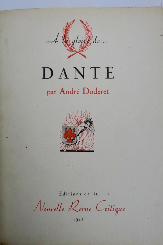 Dante A la Gloire de … Dante 1942