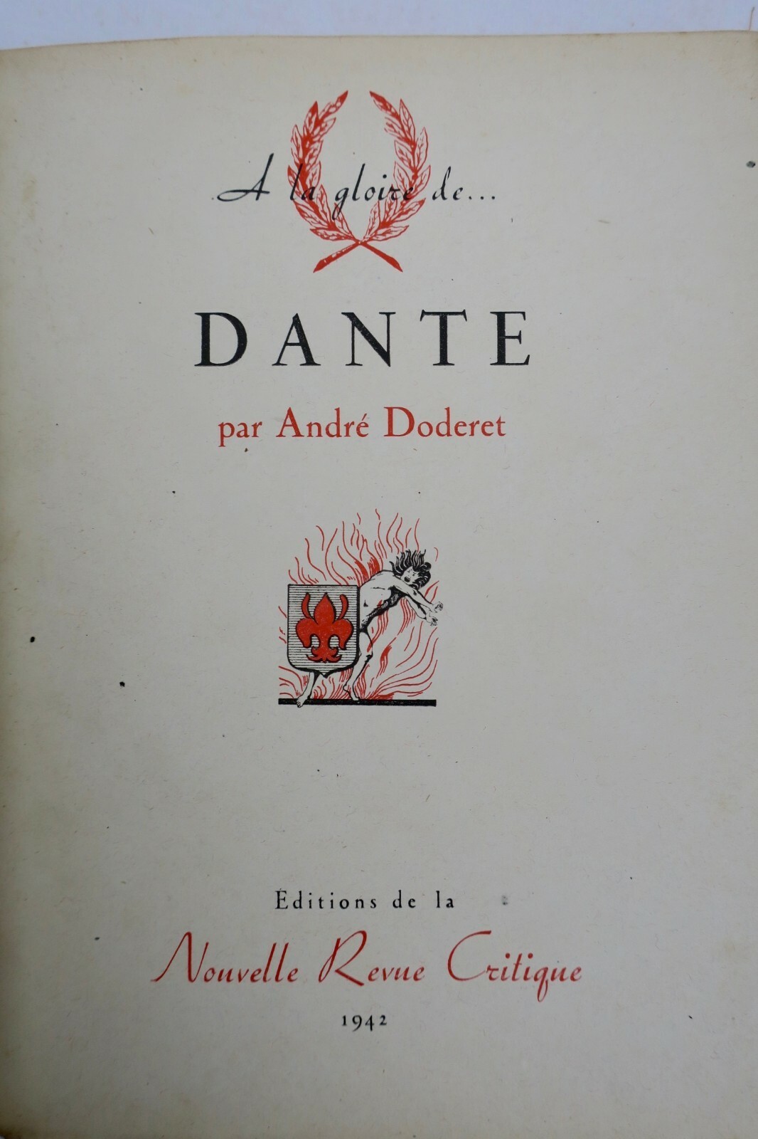 Dante Zur Ehre ... Dante 1942