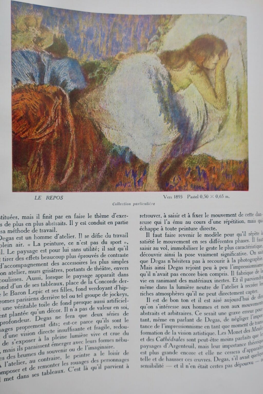 Degas LASSAIGNE Degas 1947