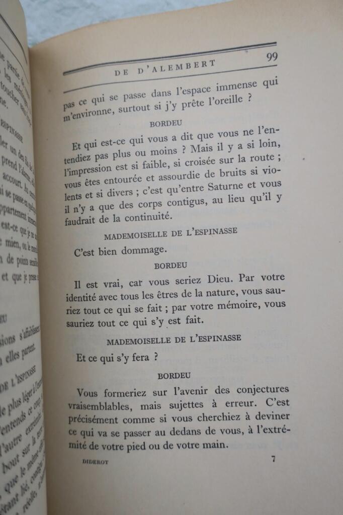 Diderot Rêve de dAlembert - dAlembert 与 Diderot 对话 1921