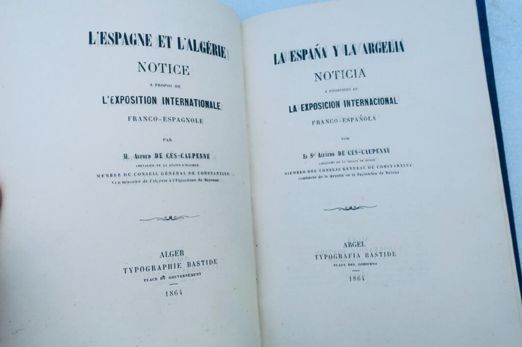 espagne et l&rsquo;Algérie notice à propos de l&rsquo;exposition internationale 1864