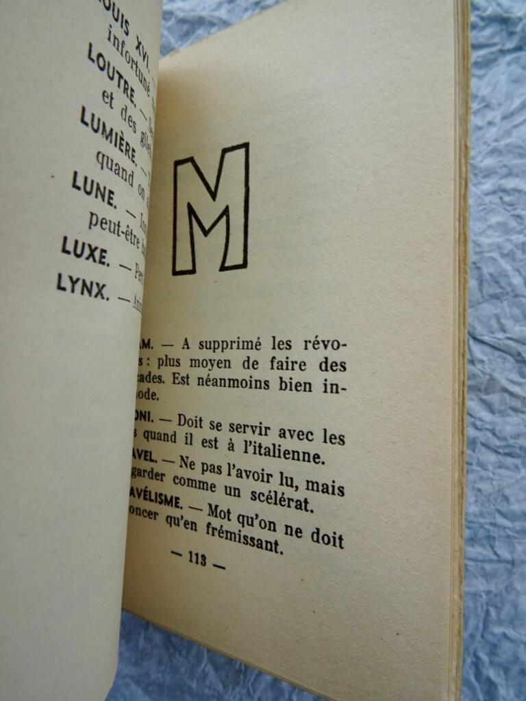 FLAUBERT GUSTAVE DICTIONNAIRE DER KLISCHÉES gefolgt von CATALOGUE DER KLISCHÉES