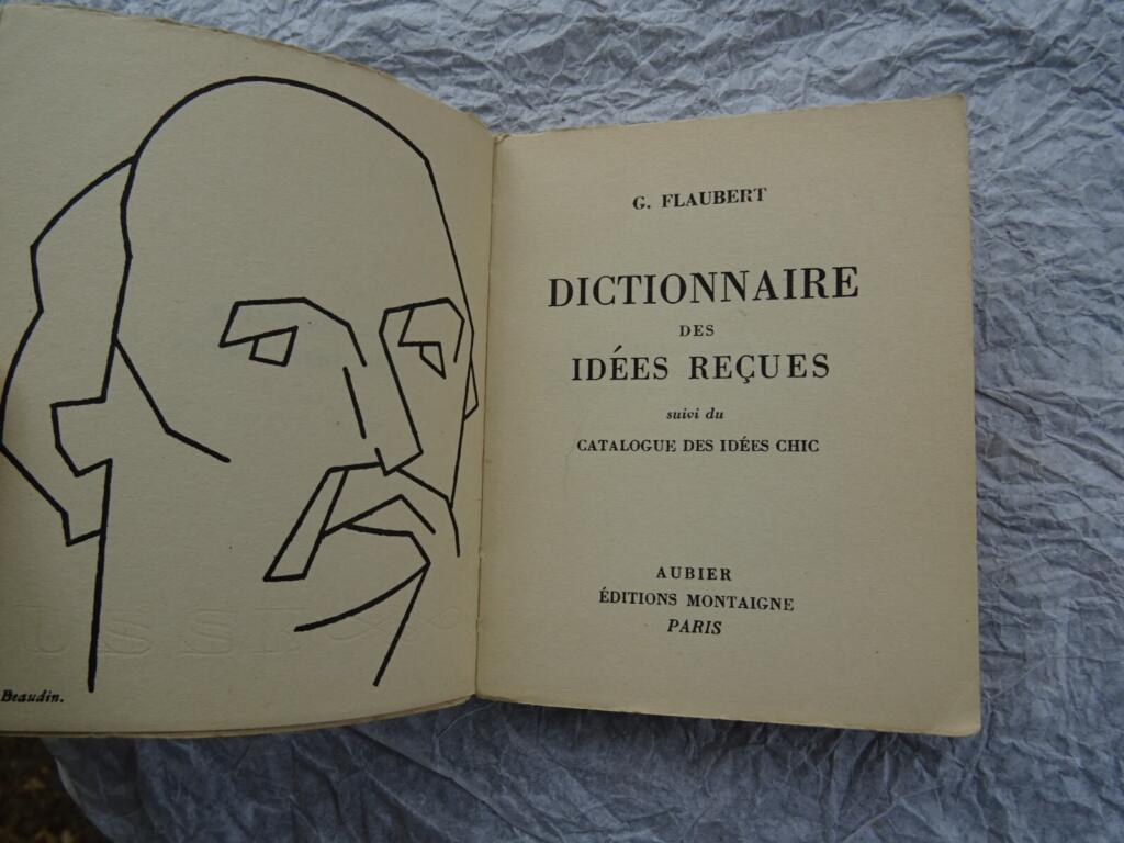FLAUBERT GUSTAVE DICTIONNAIRE DER KLISCHÉES gefolgt von CATALOGUE DER KLISCHÉES