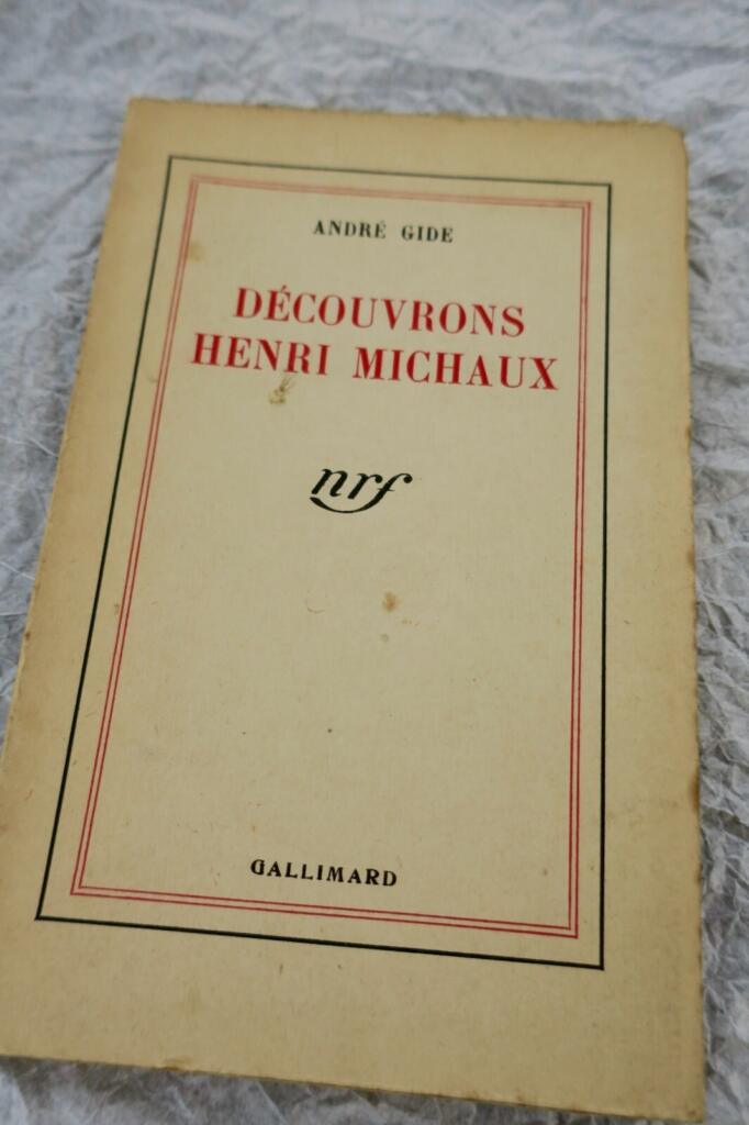 GIDE, ANDRÉ　DÉCOUVRONS HENRI MICHAUD　GALLIMARD 1941