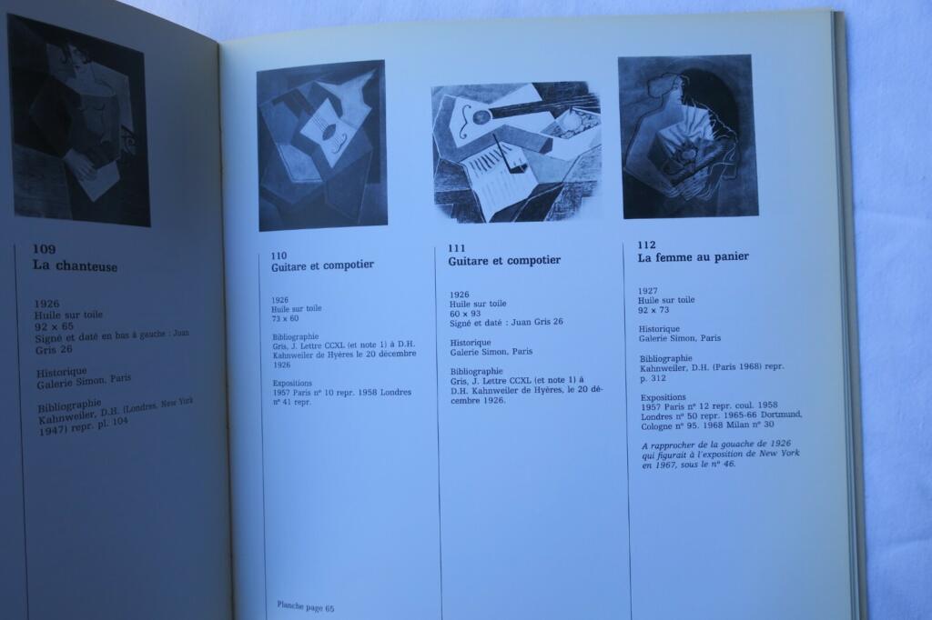 GRIS (Juan) Ausstellungskatalog. Juan Gris 1974