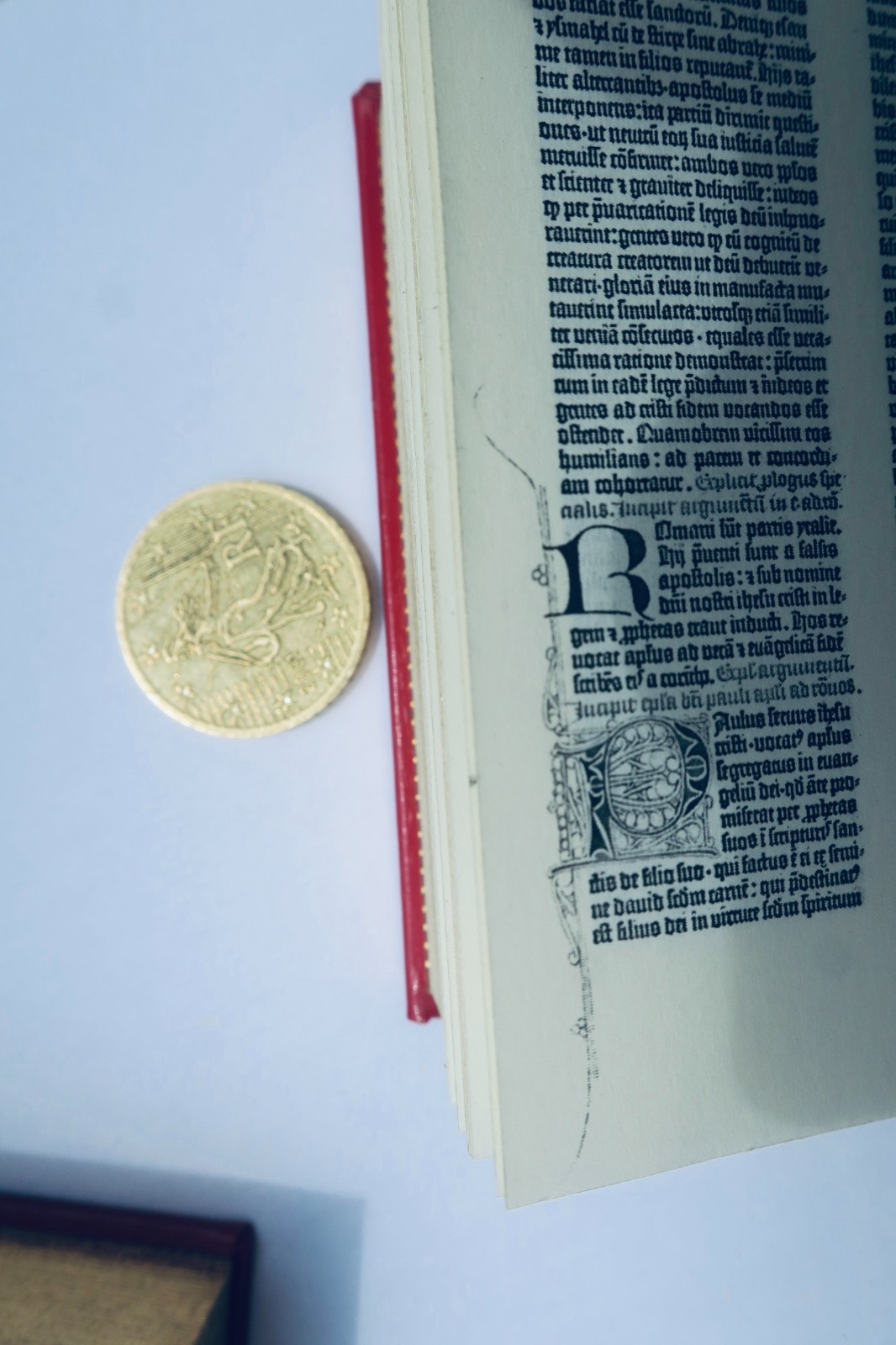 gutemberg Shuckburgh Miniaturbuch Die Gutenberg-Bibel 85 x 55 mm