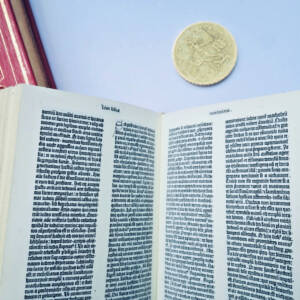 グーテンベルク・シュックブルグ ミニアチュール本 『グーテンベルク聖書』 85×55mm