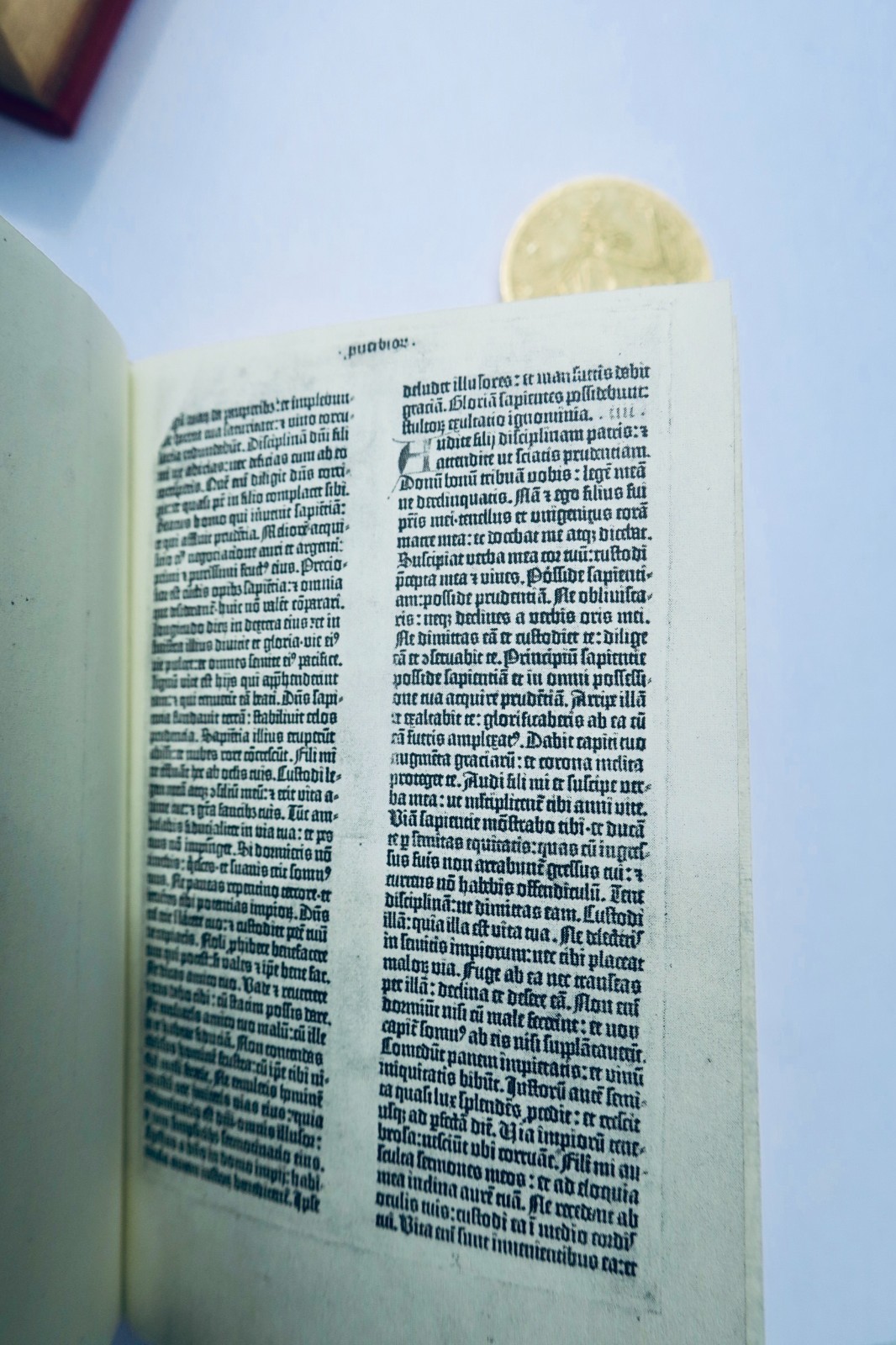 gutemberg Shuckburgh Miniaturbuch Die Gutenberg-Bibel 85 x 55 mm