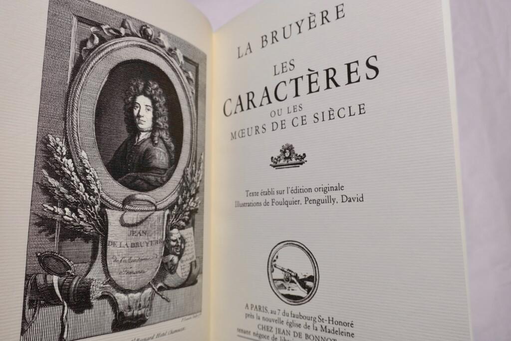 LA BRUYERE ( Jean de ) LES CARACTÈRES Illustrations de Foulquier, Penguilly, …
