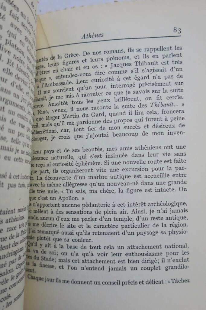 Lacretelle, Le Voyage de Grèce & envoi de l'auteur