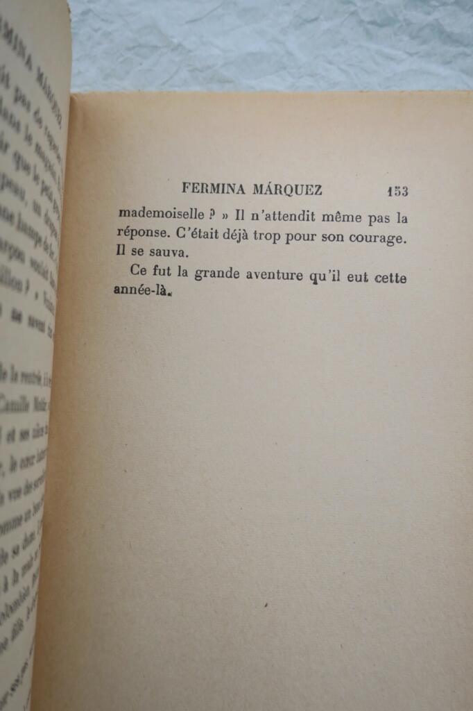 LARBAUD VALERY. FERMINA MARQUEZ nrf