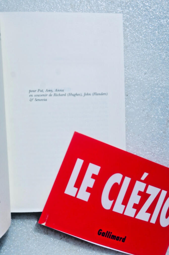 LE CLÉZIO J. M. G. Hasard. 続編 Angoli Mala. 小説+献辞