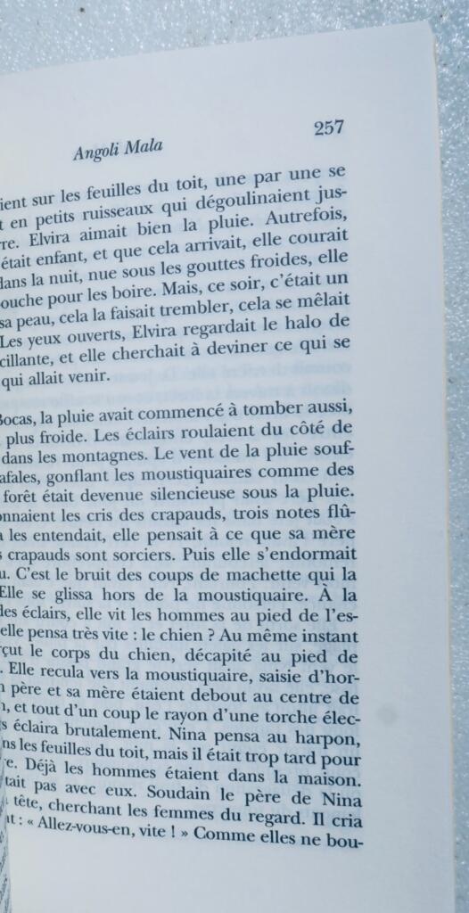 LE CLÉZIO J. M. G. Hasard. 続編 Angoli Mala. 小説+献辞