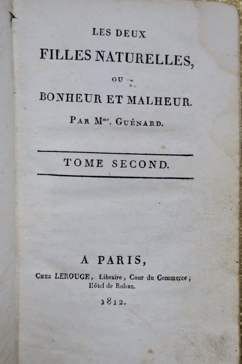 The Two Natural Daughters or Fortune and Misfortune 1812