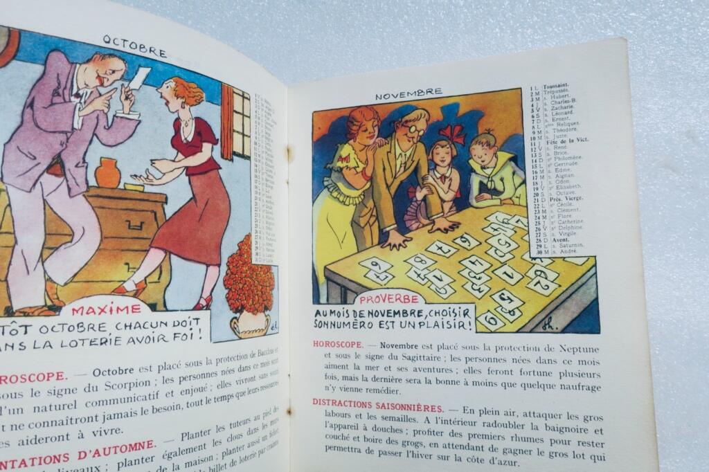 Loto HÉMARD Almanach der Nationalen Lotterie 1937