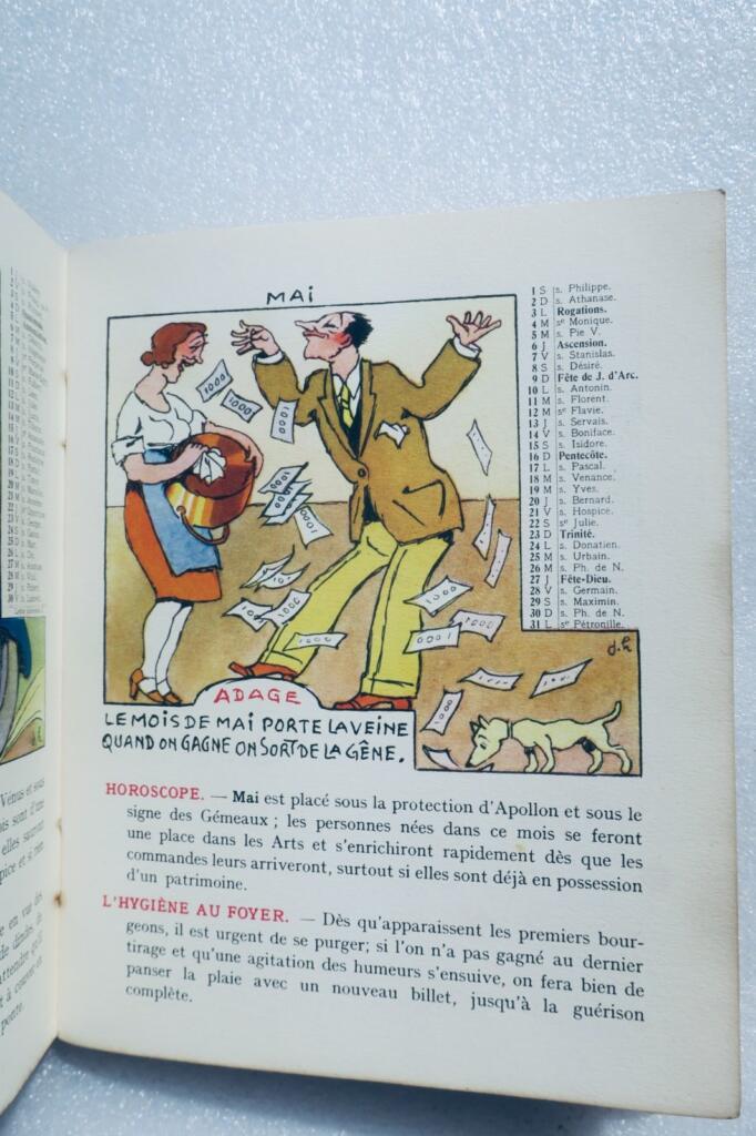 Loto HÉMARD Almanach der Nationalen Lotterie 1937
