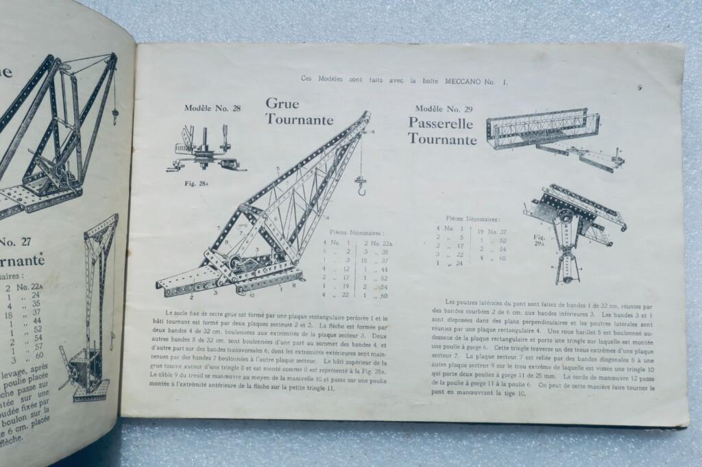 MECCANO (Trademark Instructions for the Use of Boxes No1, 2, & 3)