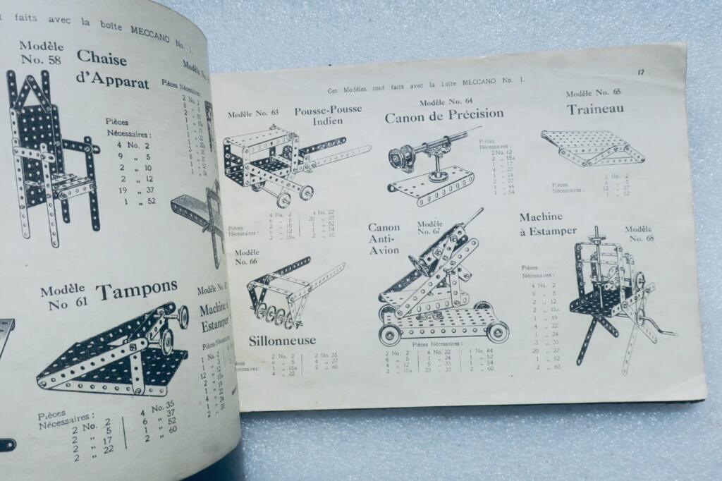 MECCANO (Trademark Instructions for the Use of Boxes No1, 2, & 3)