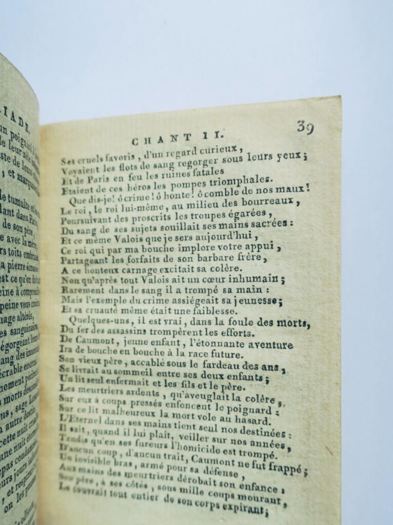 minuskul la Henriade Gedicht 1802 Voltaire