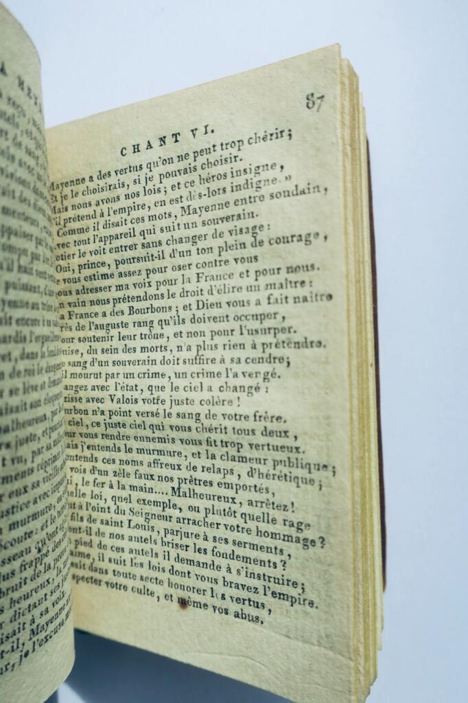 minuskul la Henriade Gedicht 1802 Voltaire