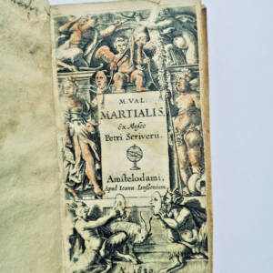 マルシャル「エピグラムマタ」1639年、ピエール・スクリヴェリウス旧蔵、56×112mm