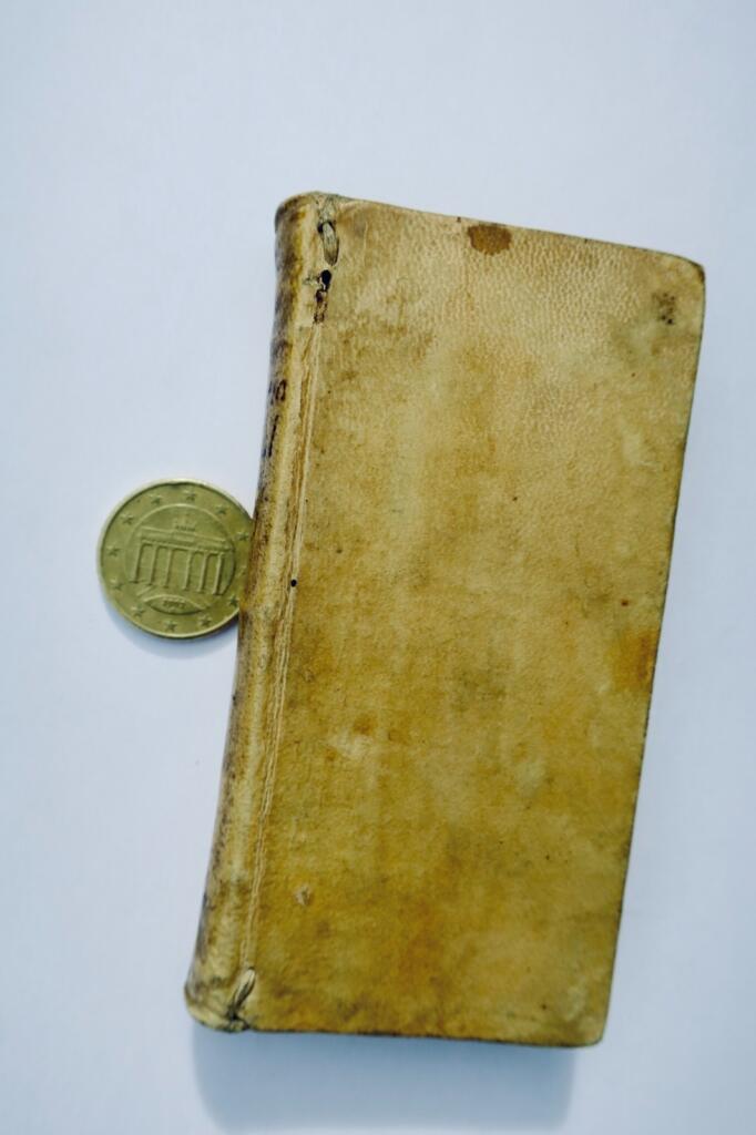 Minuskelschrift M. Val. Martialis epigrammata ex museo Petri Scriverii 1639 56 x 112 m