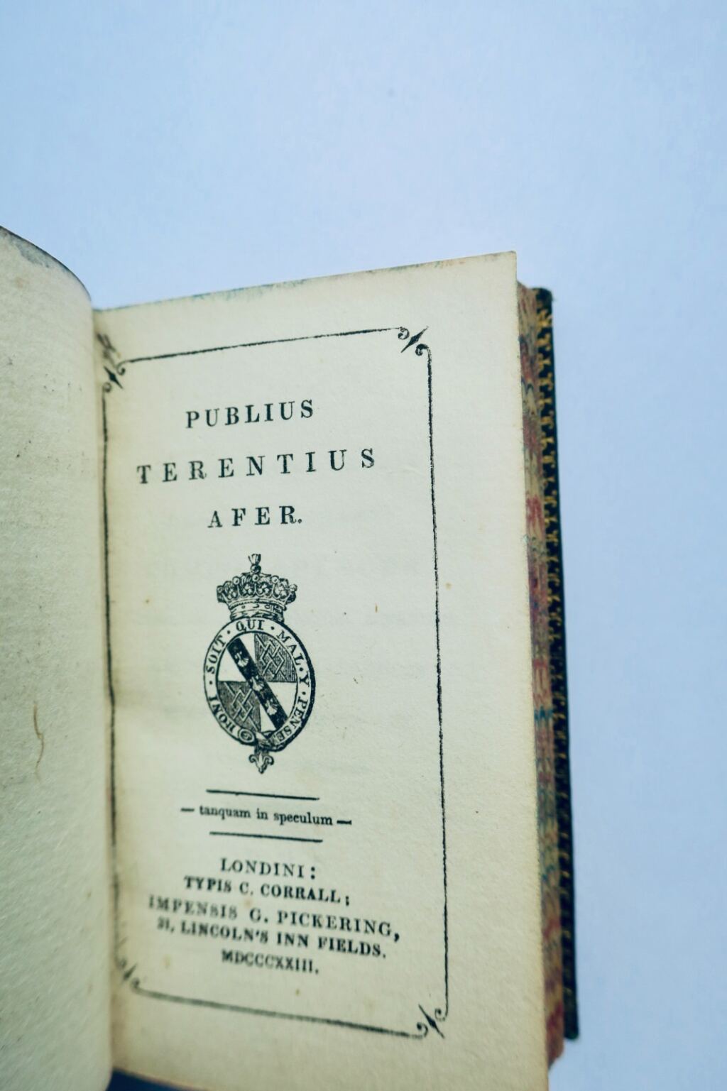 minuskel Terenz 1822 52 × 84 mm