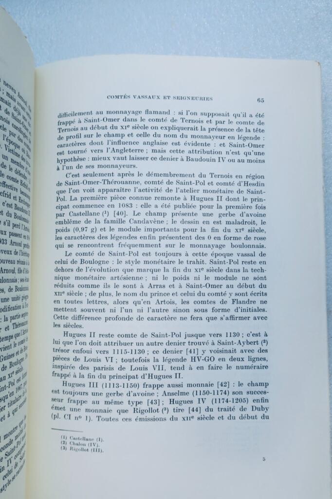 monnaies féodales d&rsquo;Artois du Xe au début du XIVe siècle