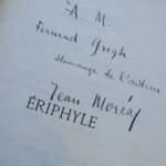 MOREAS Eriphyle. Poème suivi de quatre sylves + dédicace - La Librairie Antique