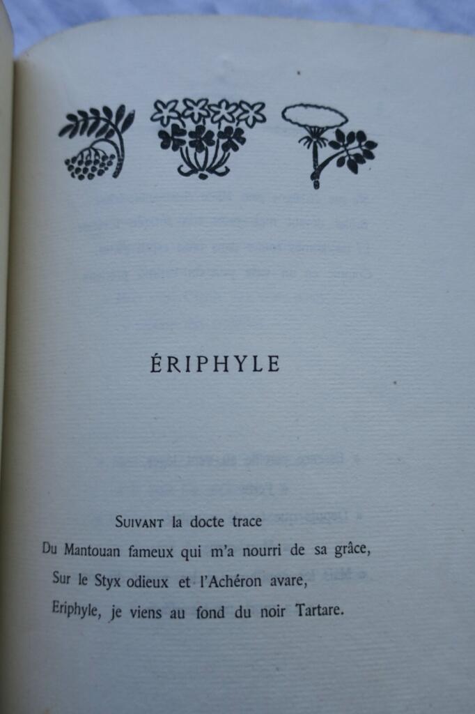 MOREAS Eriphyle. Gedicht gefolgt von vier Sylven + Widmung