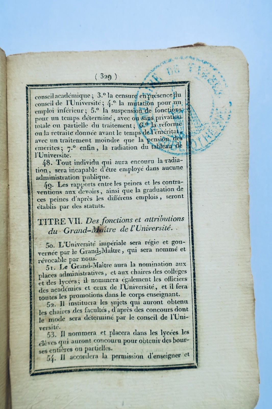 napoléon ALMANACH de l’Université impériale, année 1810 – Image 9