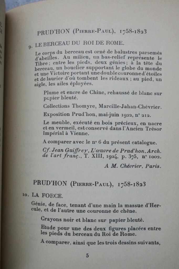 Napoléon Souvenirs du Roi de Rome Musées Nationaux, 1932. Musée de l'Orangerie