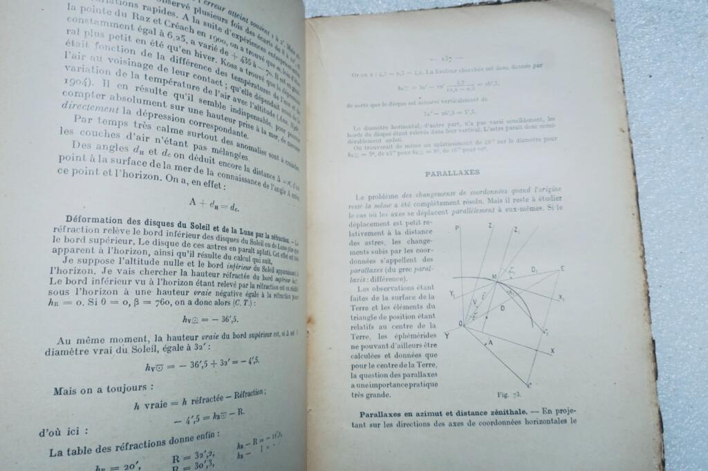 Maritimer MARGUET Cours d'astronomie de l'école navale 1926