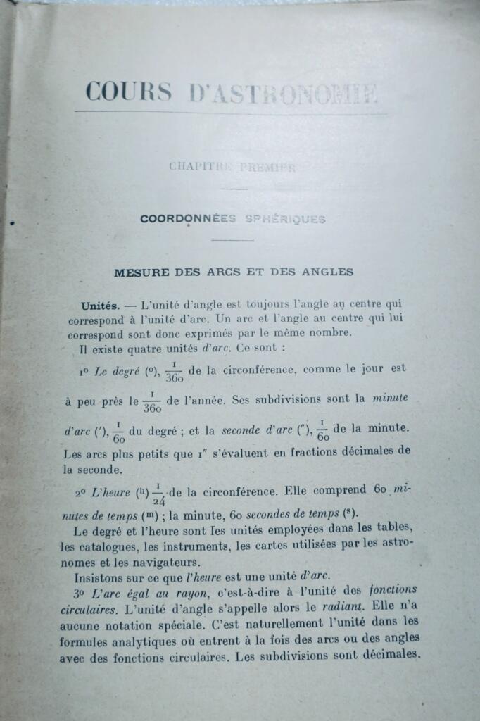 Maritimer MARGUET Cours d'astronomie de l'école navale 1926