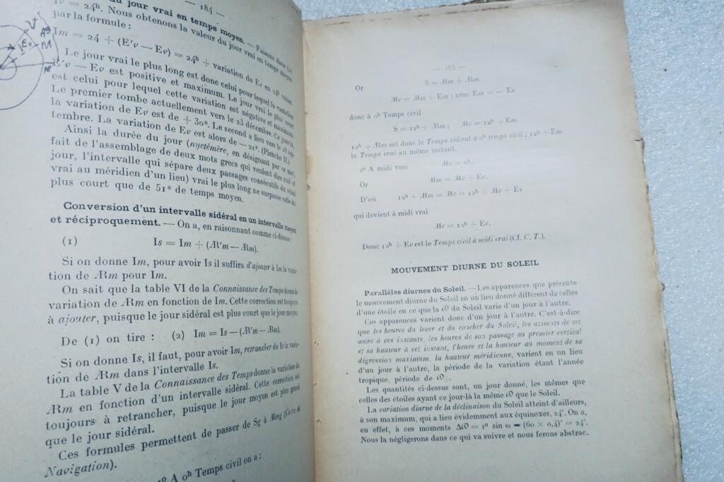 Maritimer MARGUET Cours d'astronomie de l'école navale 1926